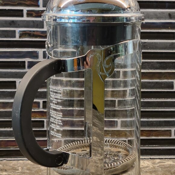 STARBUCKS BARISTA FRENCH PRESS COFFEE GLASS STAINLESS 8 CUP 34 OZ MADE BY BODUM - Picture 3 of 11